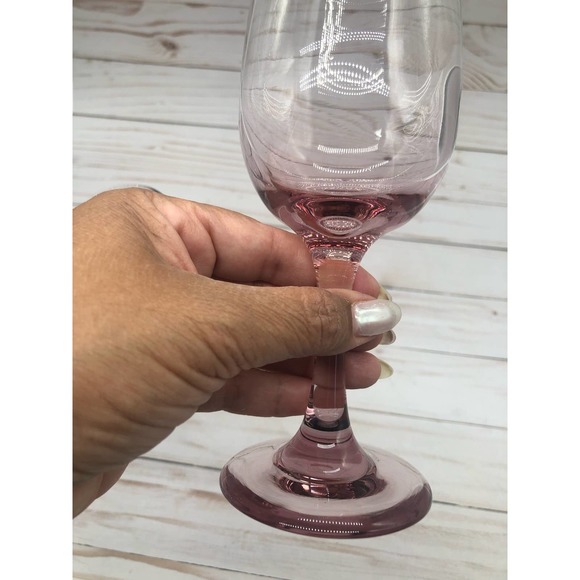 Vintage Libbey Plum Premier Wine Glassware Set of 2 - Picture 4 of 7